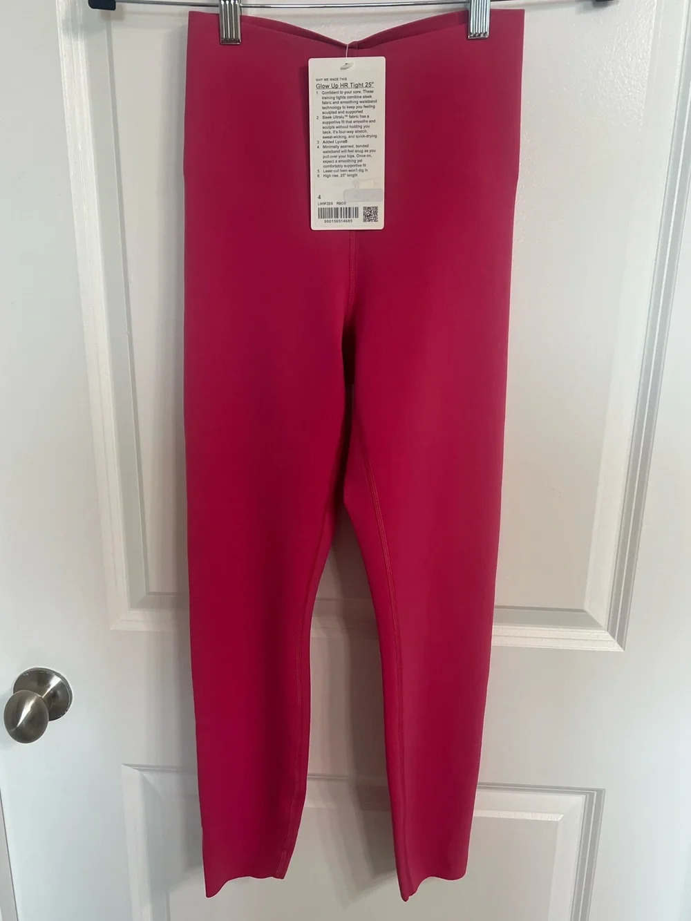NWT Lululemon Glow Up HR Tight 25” in Raspberry Coulis Size 4